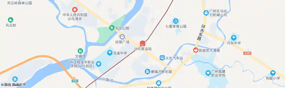 广州从化客运站_公交站地图_广州公交_妙搜公交查询2025