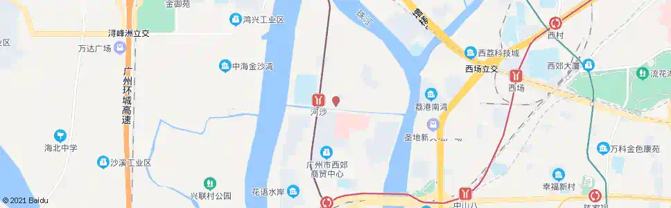 广州桥中北路_公交站地图_广州公交_妙搜公交查询2025