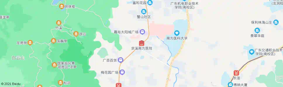 广州南方医院_公交站地图_广州公交_妙搜公交查询2025
