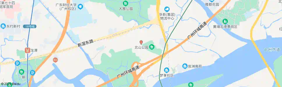 广州北山村_公交站地图_广州公交_妙搜公交查询2025