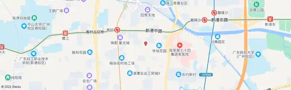 广州赤岗路_公交站地图_广州公交_妙搜公交查询2025