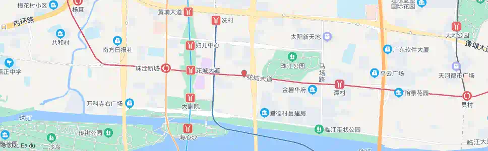 广州猎德_公交站地图_广州公交_妙搜公交查询2025