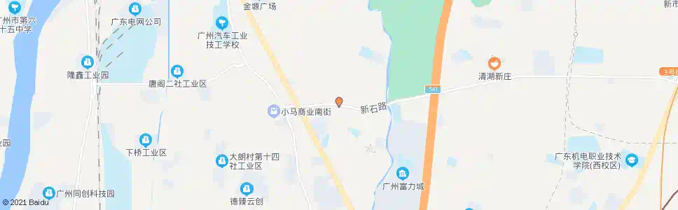 广州石马村口_公交站地图_广州公交_妙搜公交查询2025