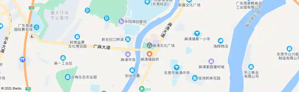 广州麻涌文化广场_公交站地图_广州公交_妙搜公交查询2025