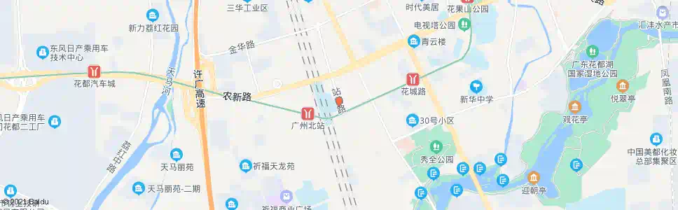 广州公共汽车临时上落客点(岑村公安宿舍)_公交站地图_广州公交_妙搜公交查询2025