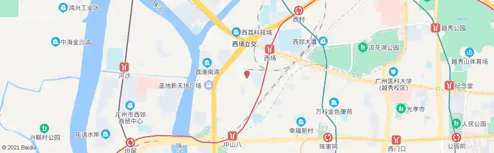 广州南源花园_公交站地图_广州公交_妙搜公交查询2025