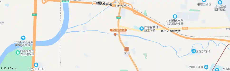 广州北村桥_公交站地图_广州公交_妙搜公交查询2025