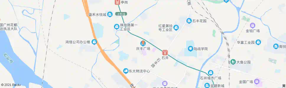 广州庆丰广场_公交站地图_广州公交_妙搜公交查询2025