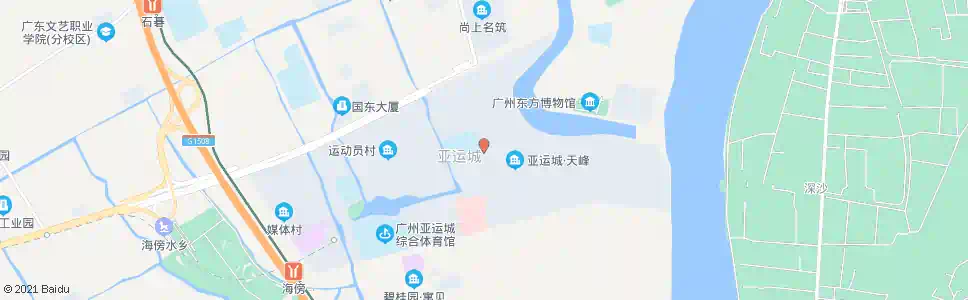 广州广铁一中(亚运城小学)_公交站地图_广州公交_妙搜公交查询2025
