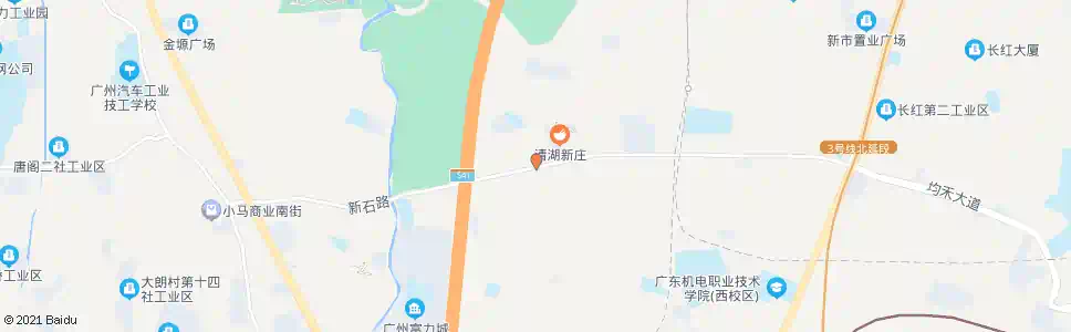 广州清湖村口_公交站地图_广州公交_妙搜公交查询2025