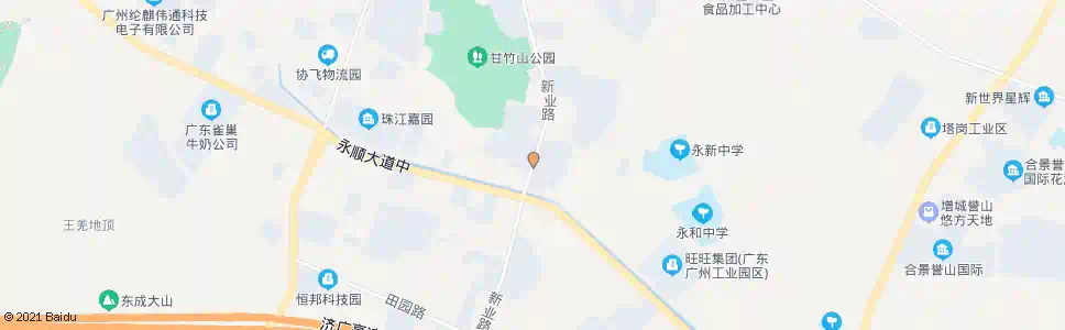 广州新业路(摇田河大街)_公交站地图_广州公交_妙搜公交查询2025