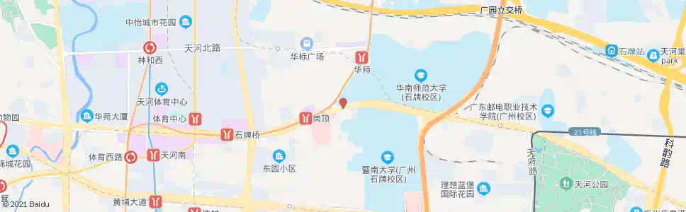 广州华师附中_公交站地图_广州公交_妙搜公交查询2025