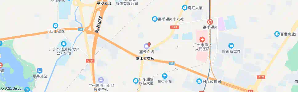 广州百花岭北街口_公交站地图_广州公交_妙搜公交查询2025