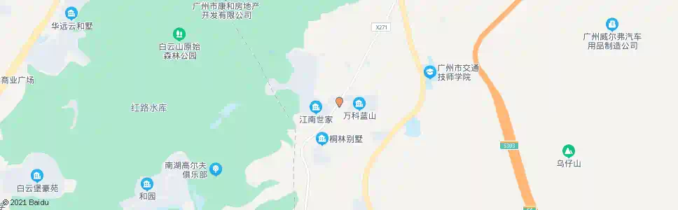 广州同和路总站(蓝山花园)_公交站地图_广州公交_妙搜公交查询2025