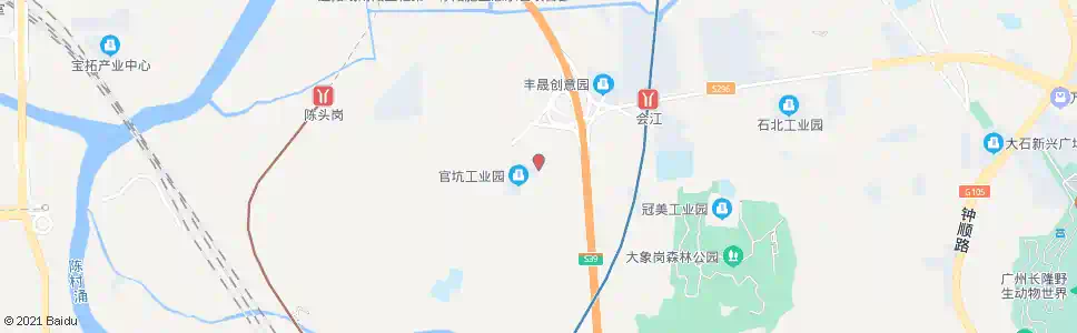 广州官坑村_公交站地图_广州公交_妙搜公交查询2025
