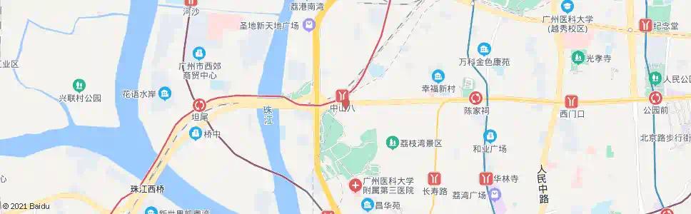 广州广州广佛汽车客运站(中山八路)_公交站地图_广州公交_妙搜公交查询2025
