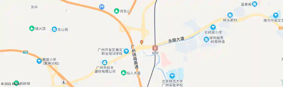 广州长平村_公交站地图_广州公交_妙搜公交查询2025