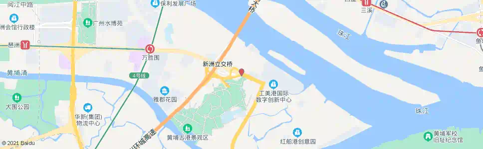 广州黄埔村_公交站地图_广州公交_妙搜公交查询2025