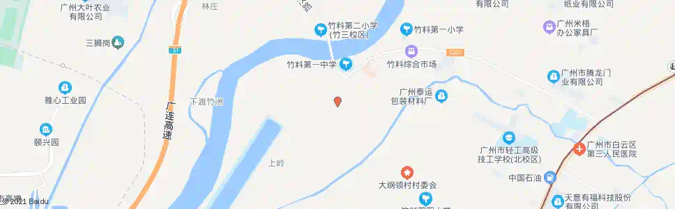 广州竹二村_公交站地图_广州公交_妙搜公交查询2025