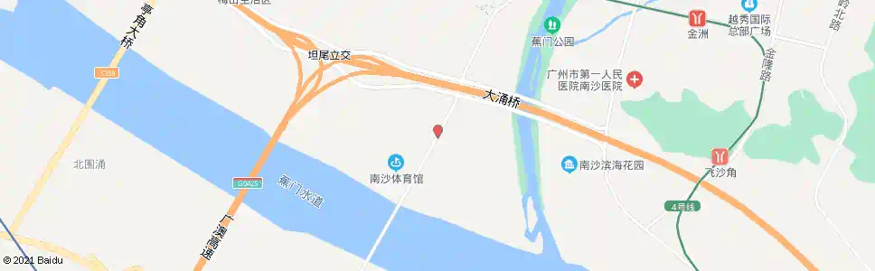 广州南沙体育馆_公交站地图_广州公交_妙搜公交查询2025