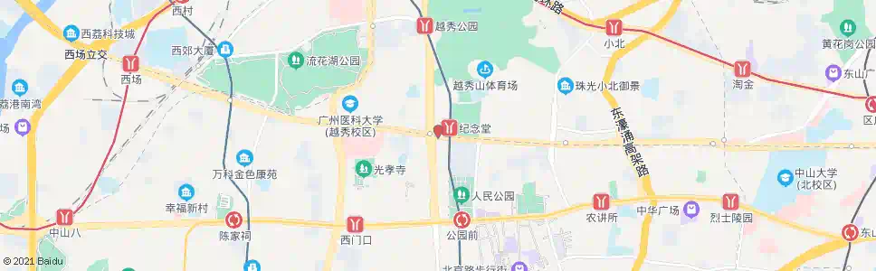 广州东风中路_公交站地图_广州公交_妙搜公交查询2025