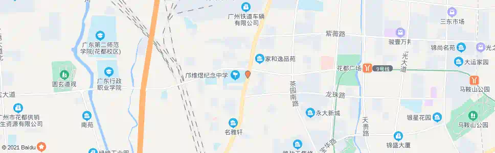 广州邝维煜中学(迎宾大道公交临时停靠站点)_公交站地图_广州公交_妙搜公交查询2025