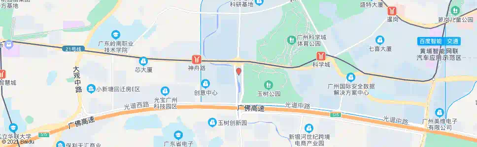 广州广东软件园_公交站地图_广州公交_妙搜公交查询2025