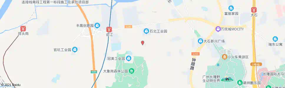广州会江村_公交站地图_广州公交_妙搜公交查询2025
