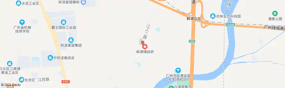 广州蚌湖公园_公交站地图_广州公交_妙搜公交查询2025