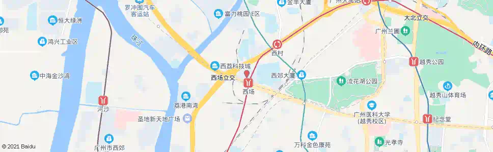 广州和平新村3号站_公交站地图_广州公交_妙搜公交查询2025