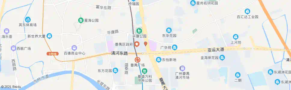 广州区政府东门_公交站地图_广州公交_妙搜公交查询2025