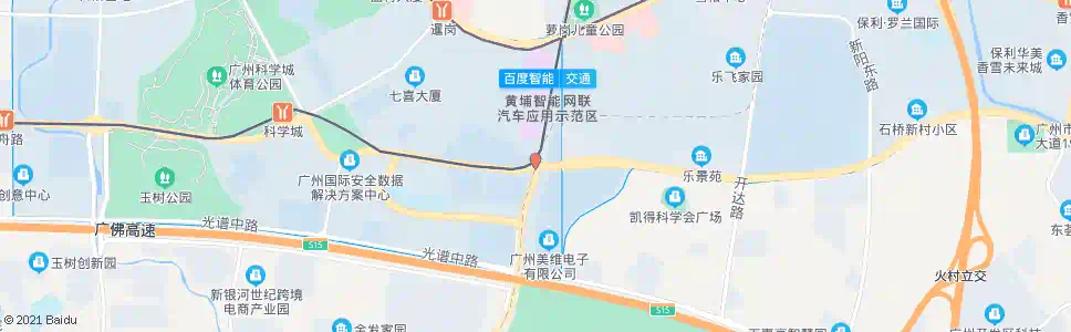 广州科丰路_公交站地图_广州公交_妙搜公交查询2025