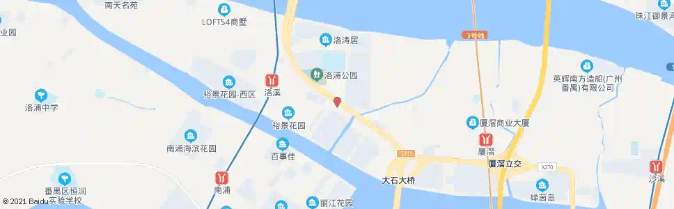 广州洛溪新城总站_公交站地图_广州公交_妙搜公交查询2025