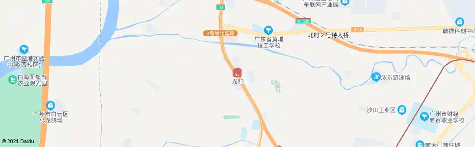 广州龙归地铁站总站_公交站地图_广州公交_妙搜公交查询2025