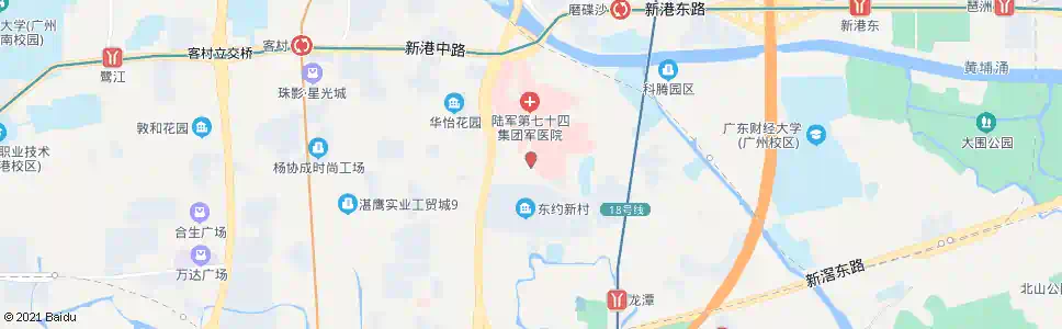 广州石榴岗路西(中西医结合医院)_公交站地图_广州公交_妙搜公交查询2025