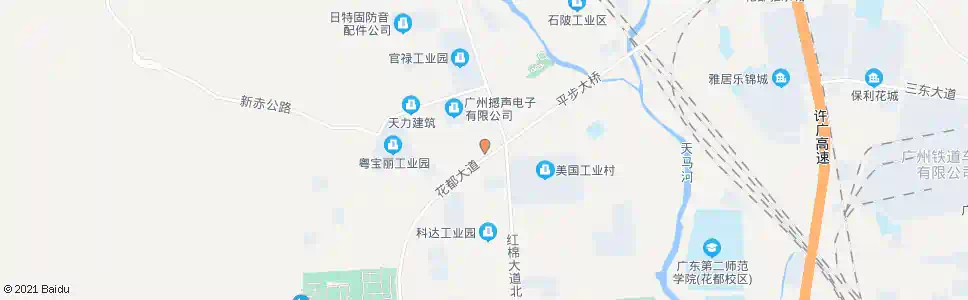 广州花都公汽临时上落站(东风江森座椅公司)_公交站地图_广州公交_妙搜公交查询2025
