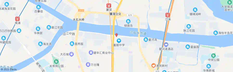 广州富丽中学_公交站地图_广州公交_妙搜公交查询2025