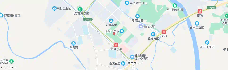 广州北滘公园_公交站地图_广州公交_妙搜公交查询2025