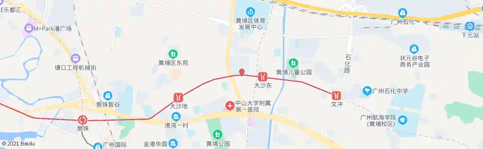广州黄埔区少年宫_公交站地图_广州公交_妙搜公交查询2025