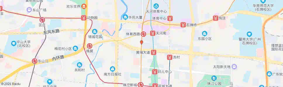 广州体育西横街路口_公交站地图_广州公交_妙搜公交查询2025