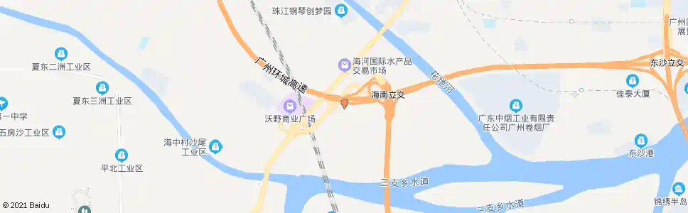 广州海南南丫西_公交站地图_广州公交_妙搜公交查询2025