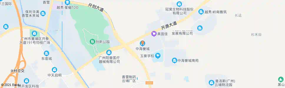 广州永和大道总站(中海誉城)_公交站地图_广州公交_妙搜公交查询2025