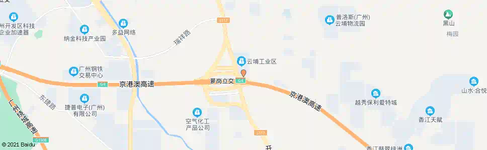 广州云埔工业区口_公交站地图_广州公交_妙搜公交查询2025