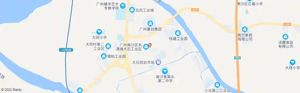 广州简太路_公交站地图_广州公交_妙搜公交查询2025