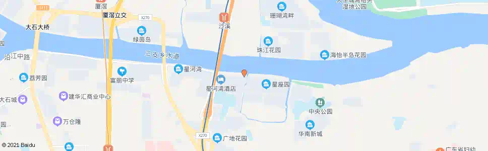 广州星河湾四期_公交站地图_广州公交_妙搜公交查询2025