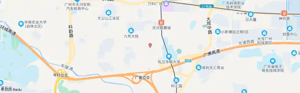 广州沐陂东路_公交站地图_广州公交_妙搜公交查询2025