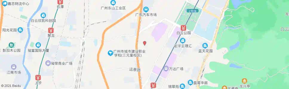 广州航云北街_公交站地图_广州公交_妙搜公交查询2025
