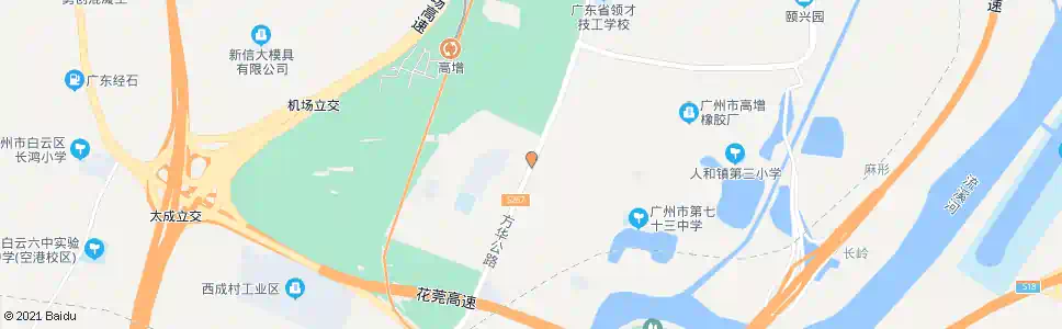 广州人和华成路口_公交站地图_广州公交_妙搜公交查询2025