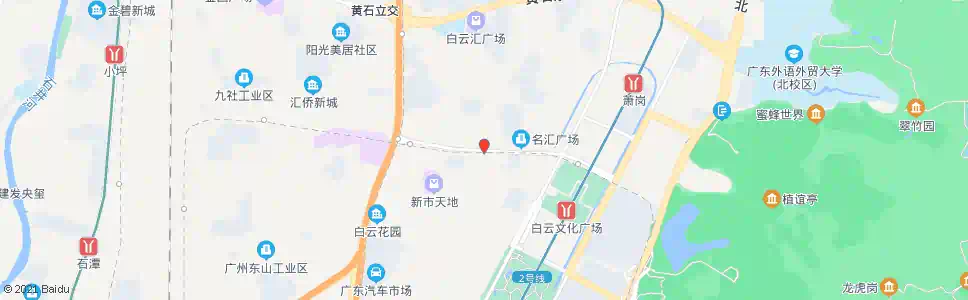 广州白云大道(齐富路口)_公交站地图_广州公交_妙搜公交查询2025