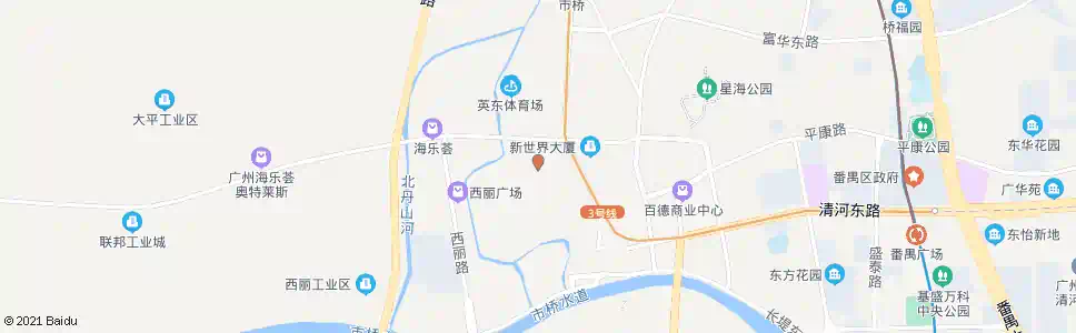 广州环城西路(合盛市场)_公交站地图_广州公交_妙搜公交查询2025